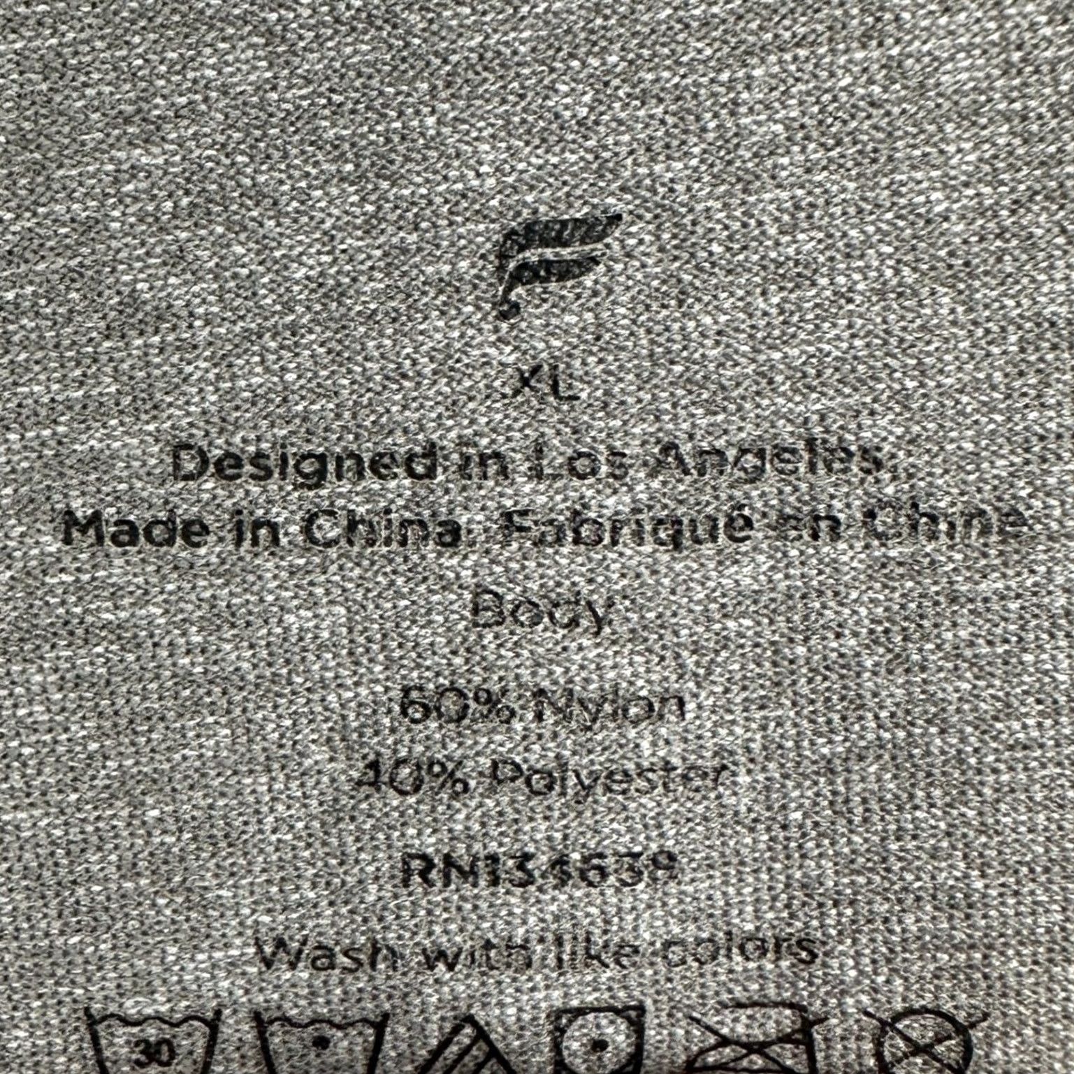 Fabletics Fabletics Polo Shirt Mens XL Gray Heathered Golf Slim Fit Performance Rugby Logo Shirt Size US XL / EU 56 / 4 - 4 Thumbnail