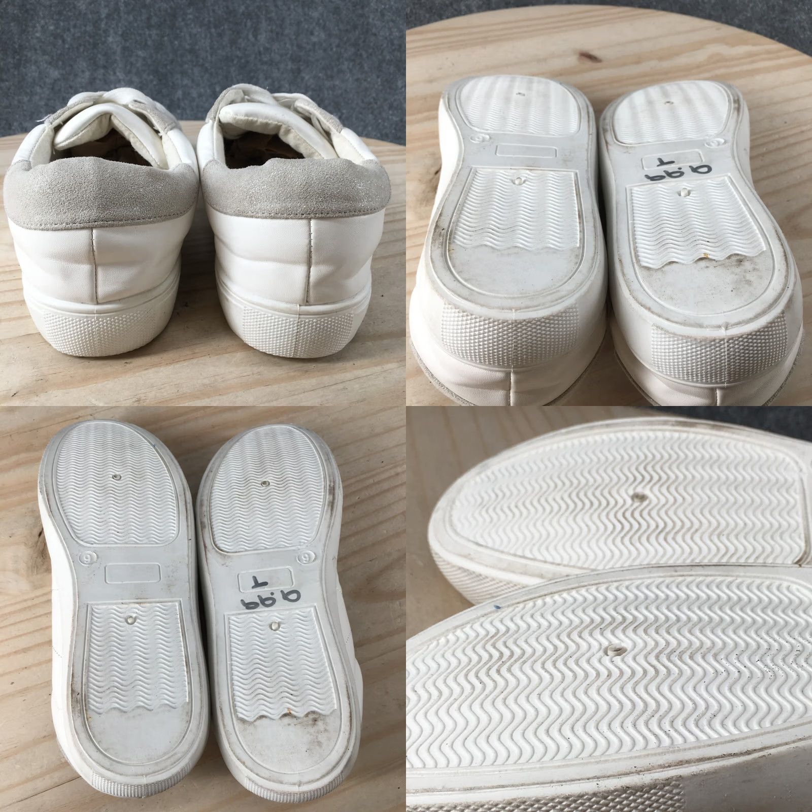 Alife Lust For Life Womens 9 Low Top Sneakers White Faux Leather Lace Up Casual Shoes Size M / US 6-8 / IT 42-44 - 8 Thumbnail