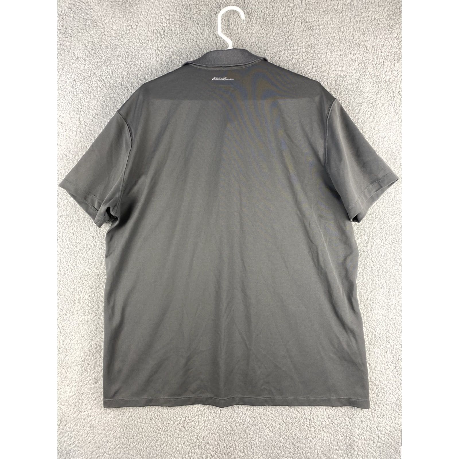 Eddie Bauer Eddie Bauer Polo Shirt Mens Gray XL Short Sleeve Active Solid 37-39 Polo Golf All Seasons Regular Logo Shirt Size US XL / EU 56 / 4 - 7 Thumbnail