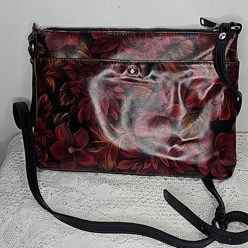 Patricia Nash Patricia Nash Kirby East West leather EXCLUSIVE floral bag Size ONE SIZE - 5 Thumbnail