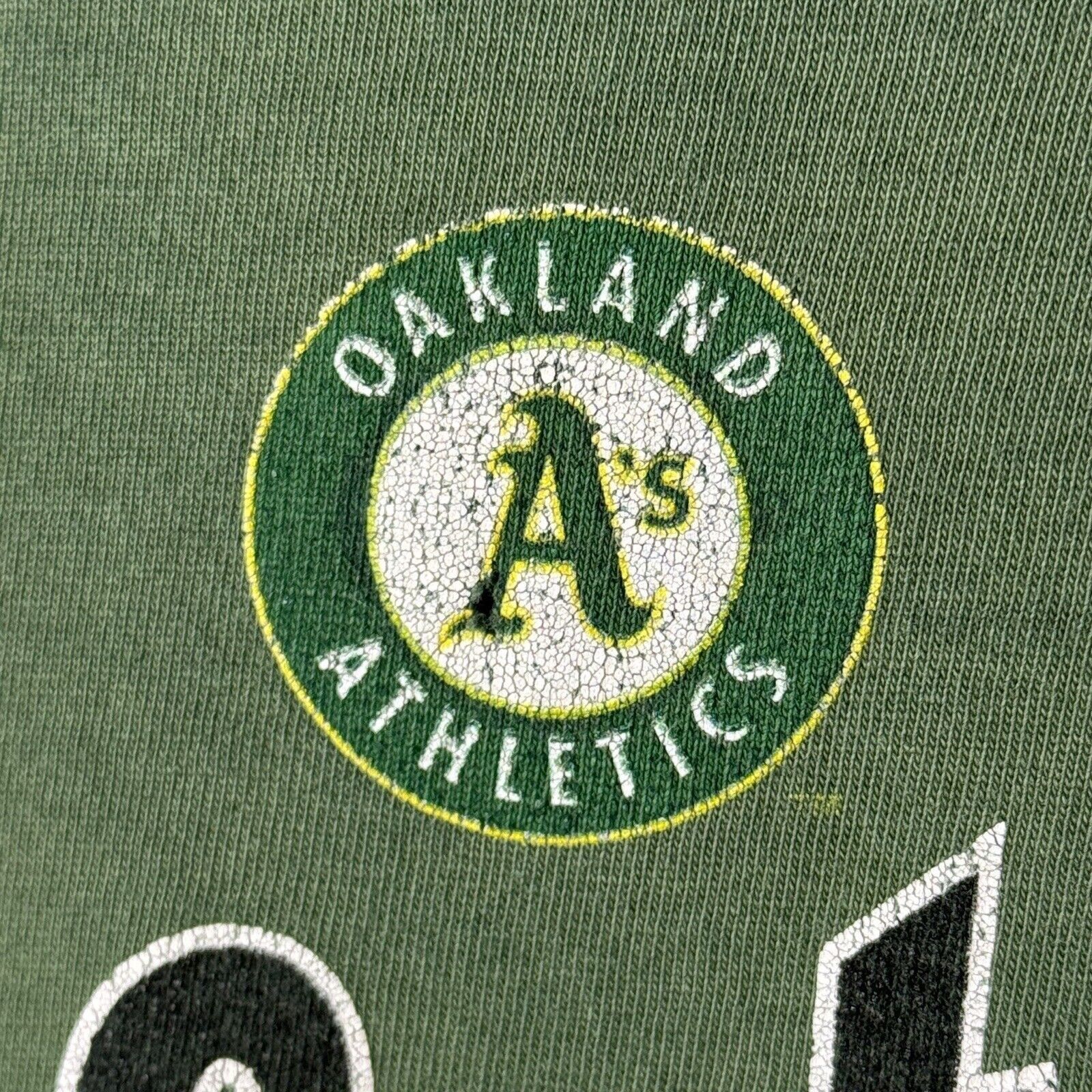 Vintage Vintage Oakland Athletics T Shirt Mens 2XL Green Lee MLB Lon Size US XXL / EU 58 / 5 - 7 Thumbnail