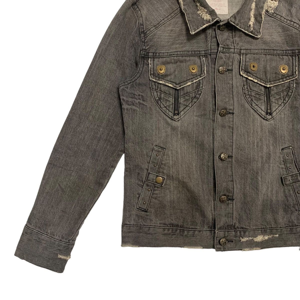 Japanese Brand Japanese Brand Nice Design Denim Jacket Size M / US 6-8 / IT 42-44 - 2 Thumbnail