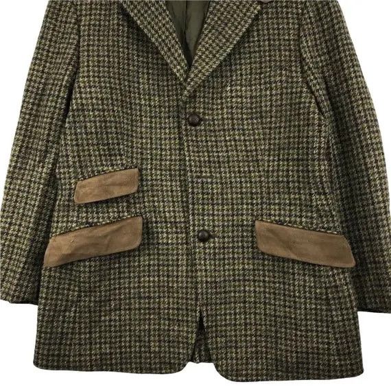 Harris Tweed × J. Press Vtg J.PRESS x HARRIS TWEEED Hollywood Model Striped Blazer Size 42R - 8 Thumbnail