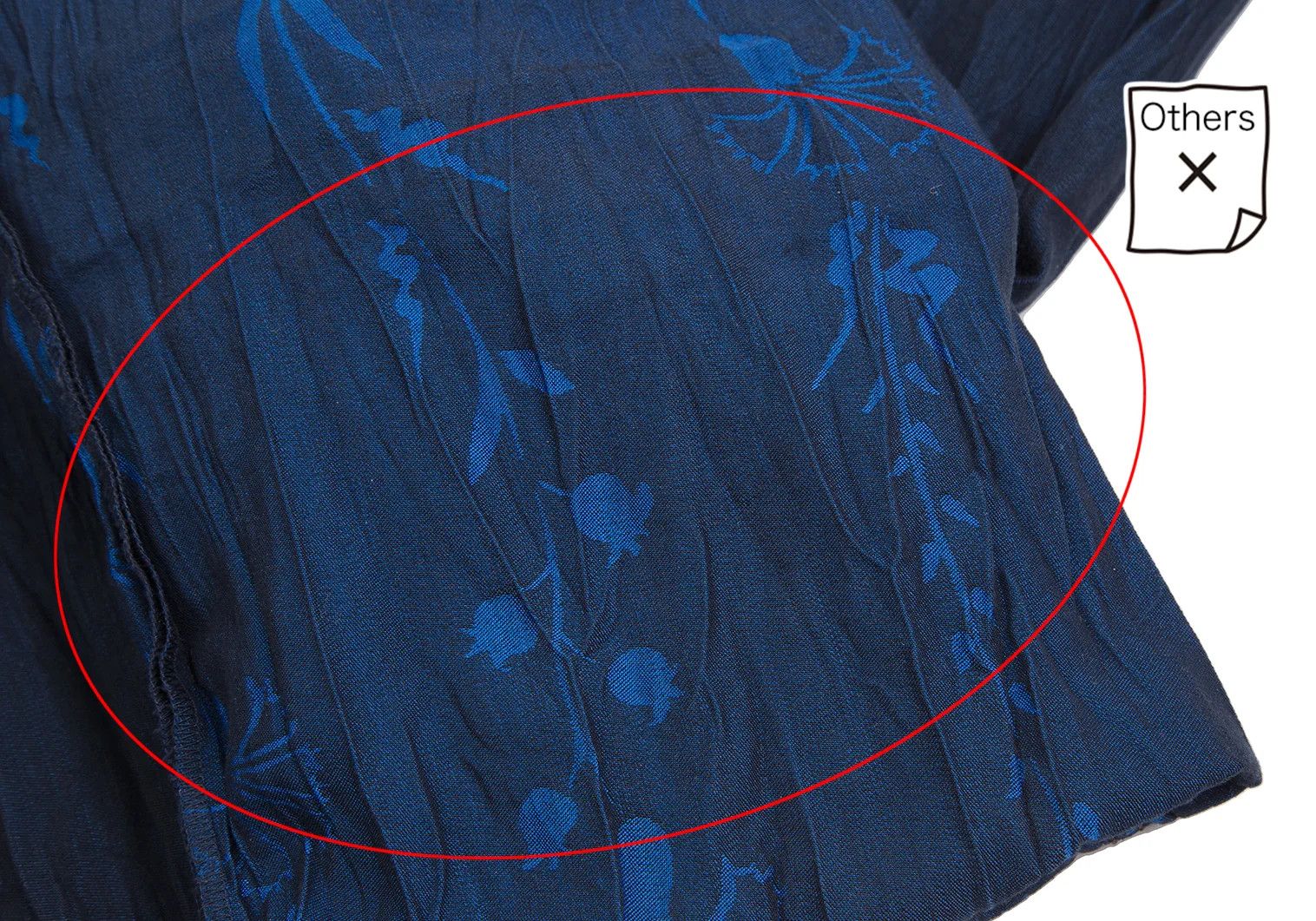 Issey Miyake A-POC INSIDE Flower Jacquard Pleated Pants Dark Blue 35 Size US 35 - 13 Thumbnail
