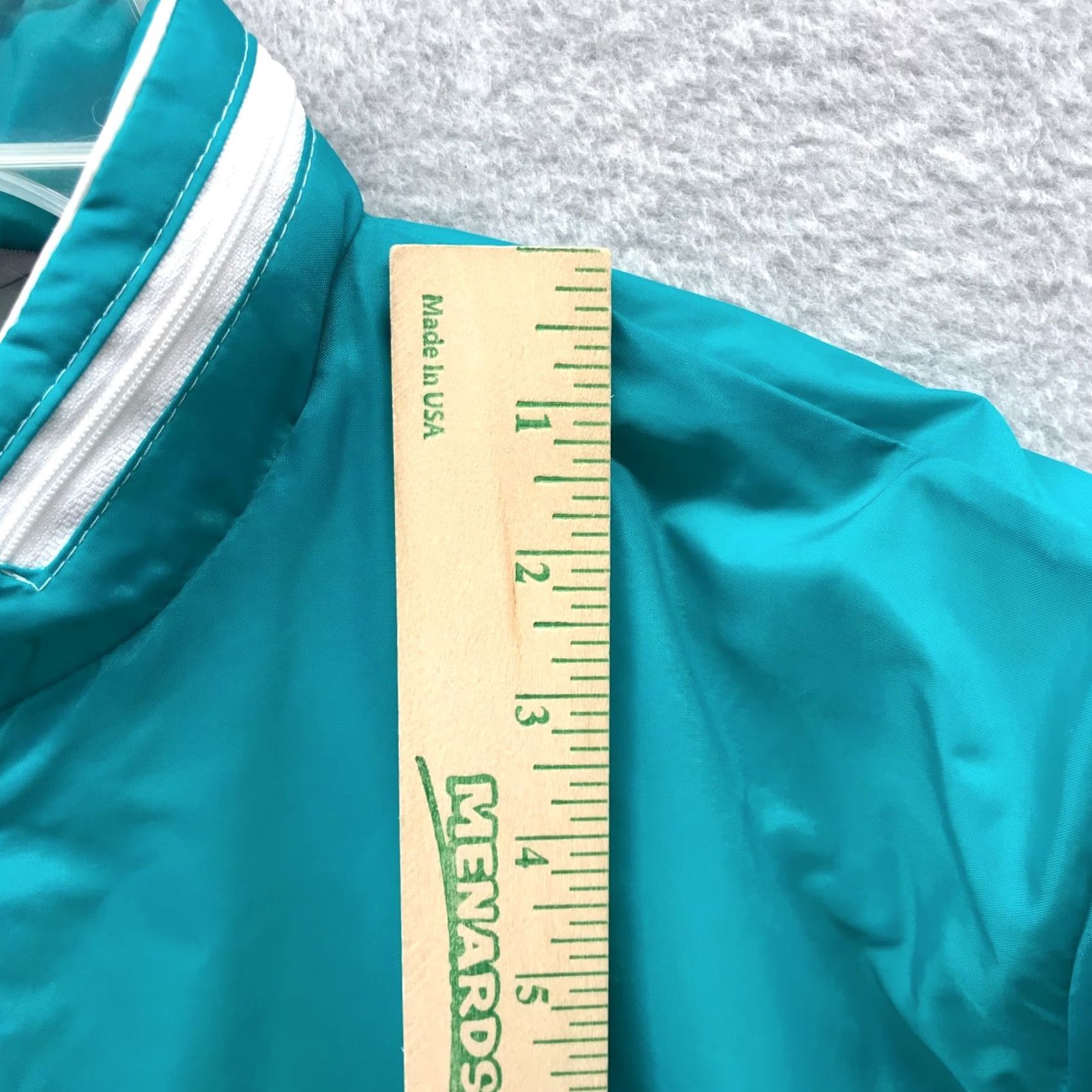 AQUA Aqua Sheen Jacket Womens Large Blue Hooded Packable 3-in-1 Jacket, Zip, Casual, Nylon, Mid-Length, Regular, Womens Size L / US 10 / IT 46 - 7 Thumbnail