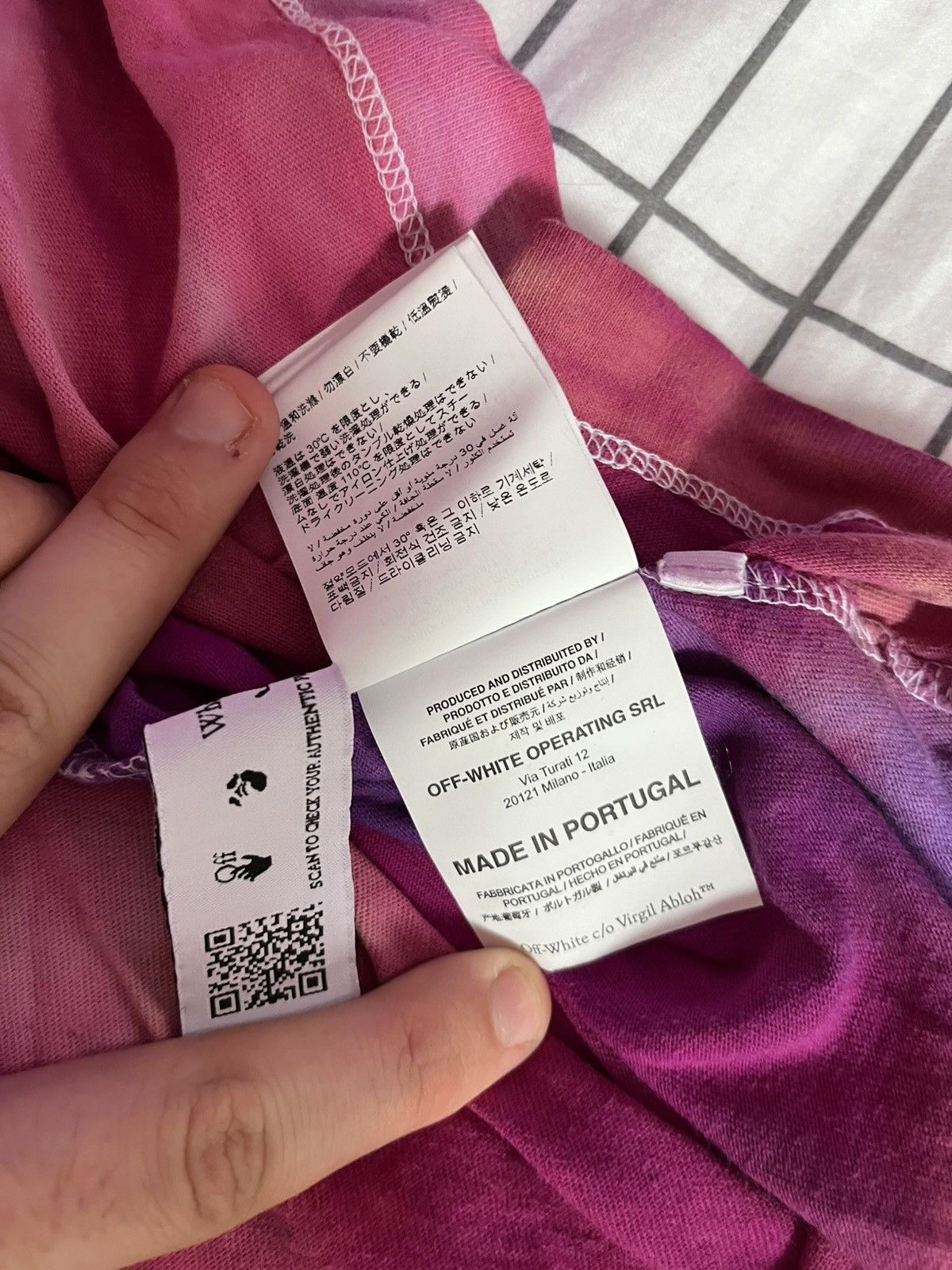 Off-White Off-White Faded Arrow Tie Dye T-Shirt Size US S / EU 44-46 / 1 - 7 Thumbnail