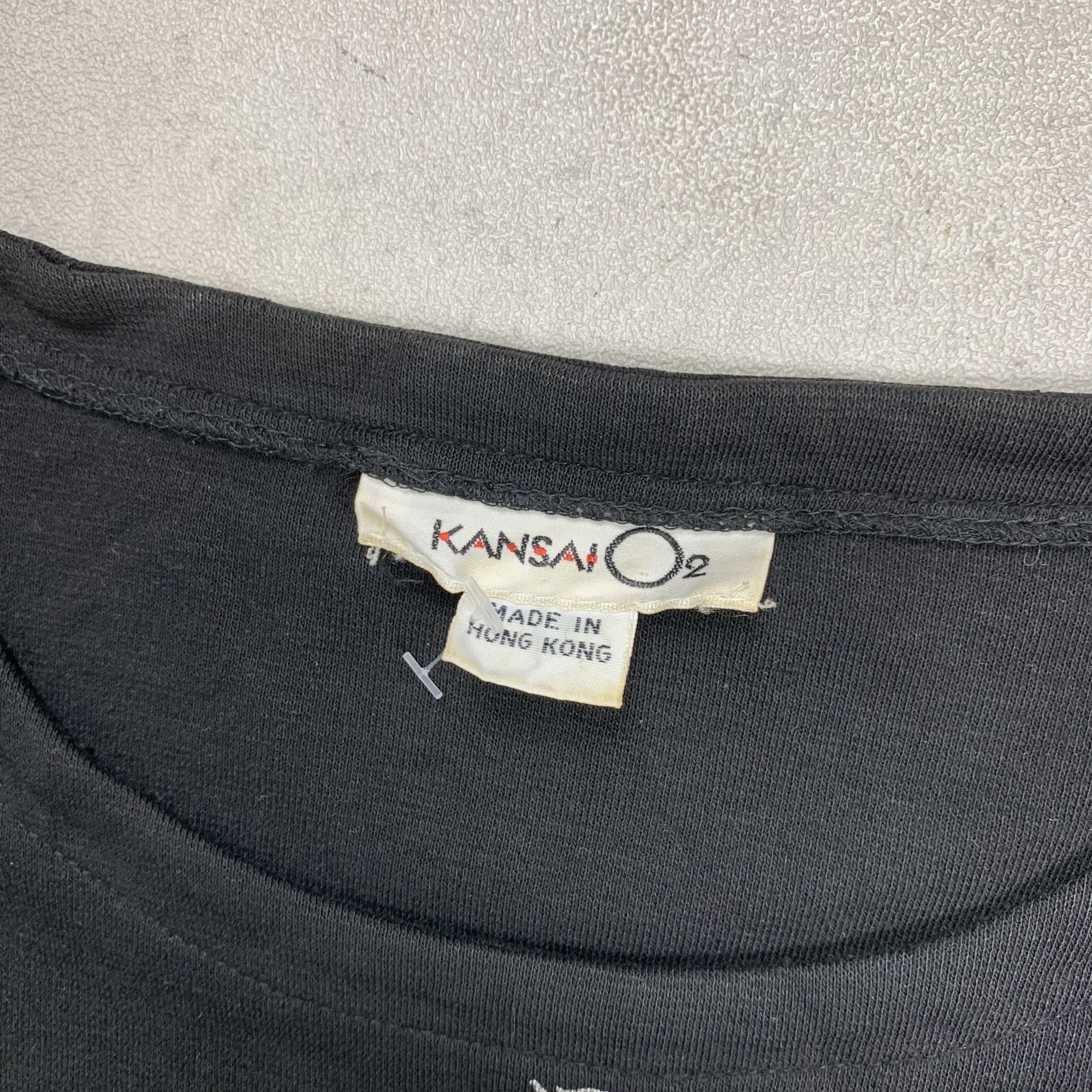Kansai Yamamoto Vintage Kansai O2 Yamamoto Longsleeve Tshirt Size US M / EU 48-50 / 2 - 9 Thumbnail