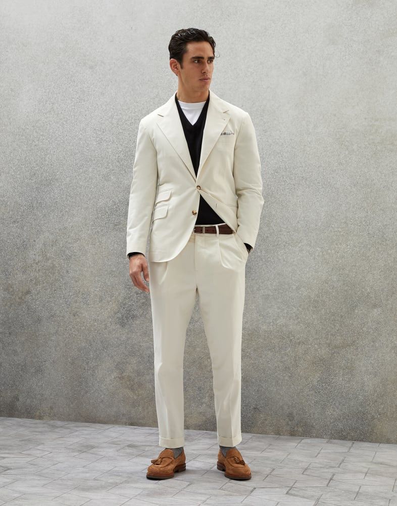 Brunello Cucinelli Cashmere Suit-in White Size 46R - 1 Thumbnail