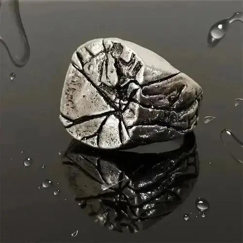 VIBE Vintage Silver Scandinavian Ring Size ONE SIZE - 5 Thumbnail