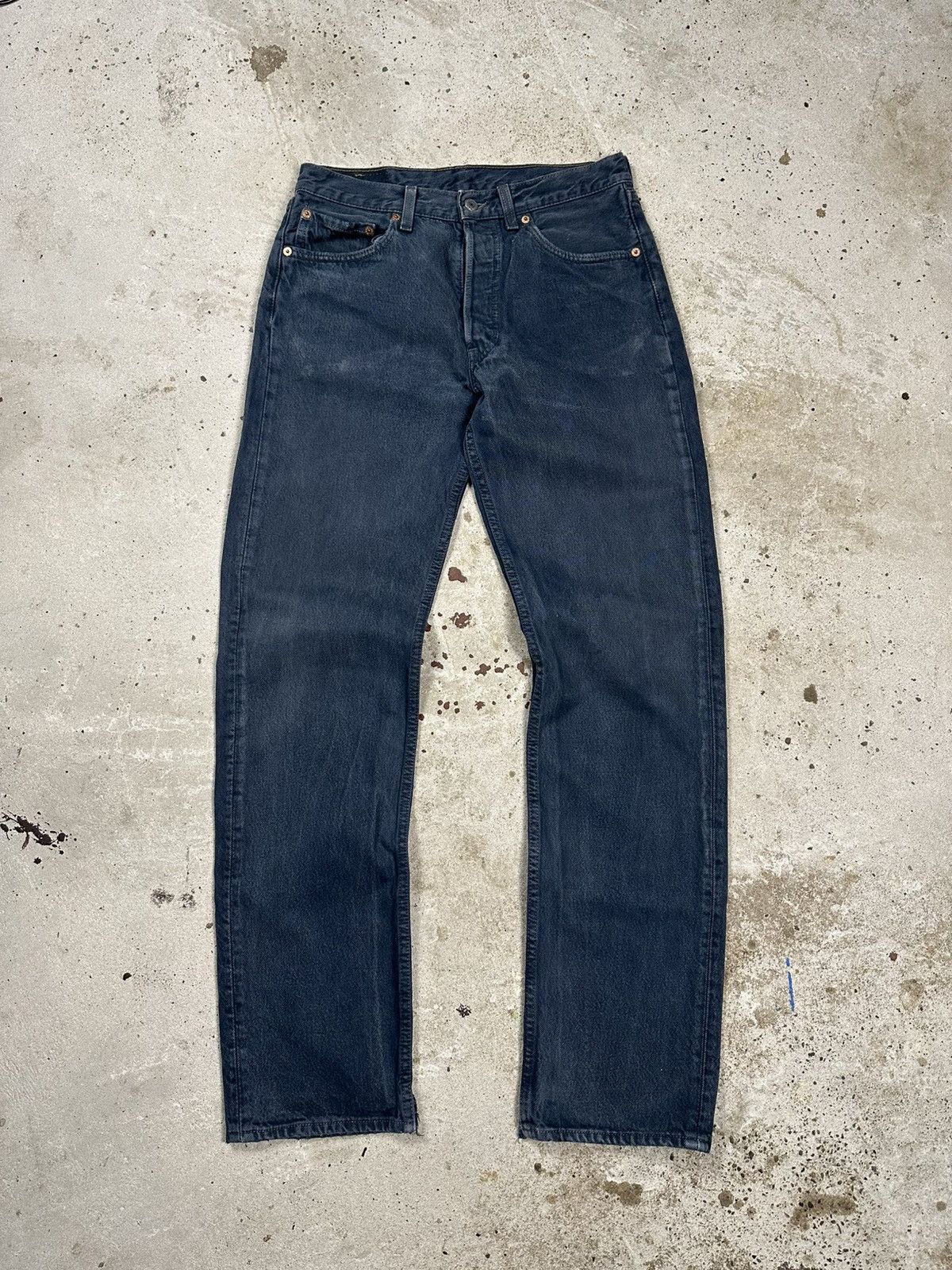 Vintage 1996 Levi’s 501 Washed Navy Denim Pants Jeans