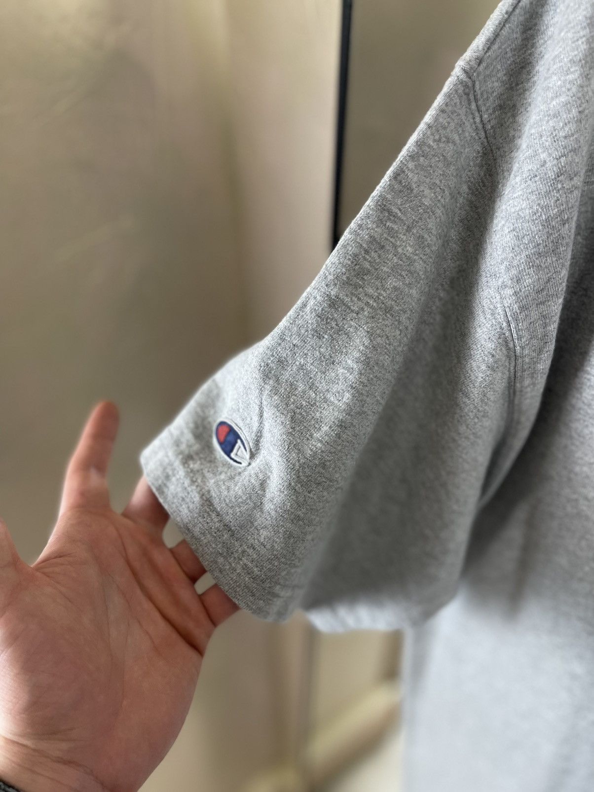 Champion Champion Custom "Tired" Graphic Box Logo Grey Tee Size US XL / EU 56 / 4 - 9 Thumbnail