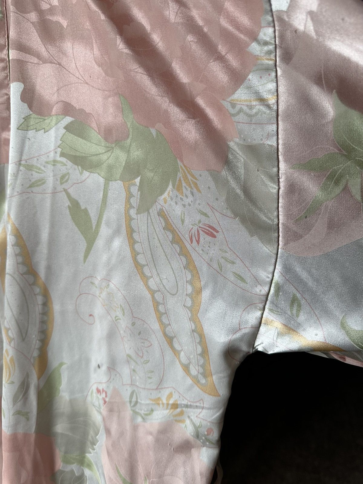 Vintage Silk Night Robe Size M / US 6-8 / IT 42-44 - 7 Thumbnail