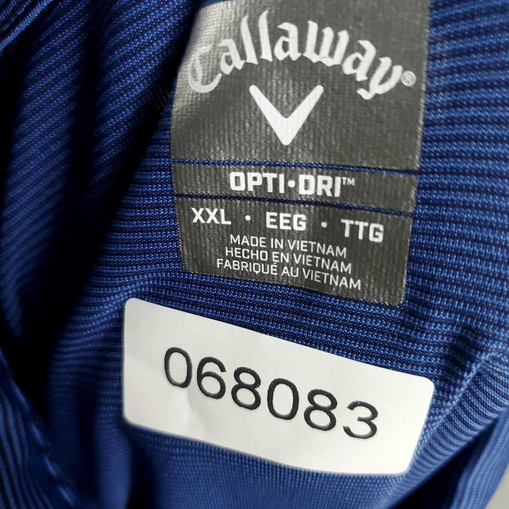 Callaway Callaway Polo Shirt Mens Size 2XL Blue Striped Polo Short Sleeve Golf Opti Dri Fit Shirts Size US XXL / EU 58 / 5 - 7 Thumbnail
