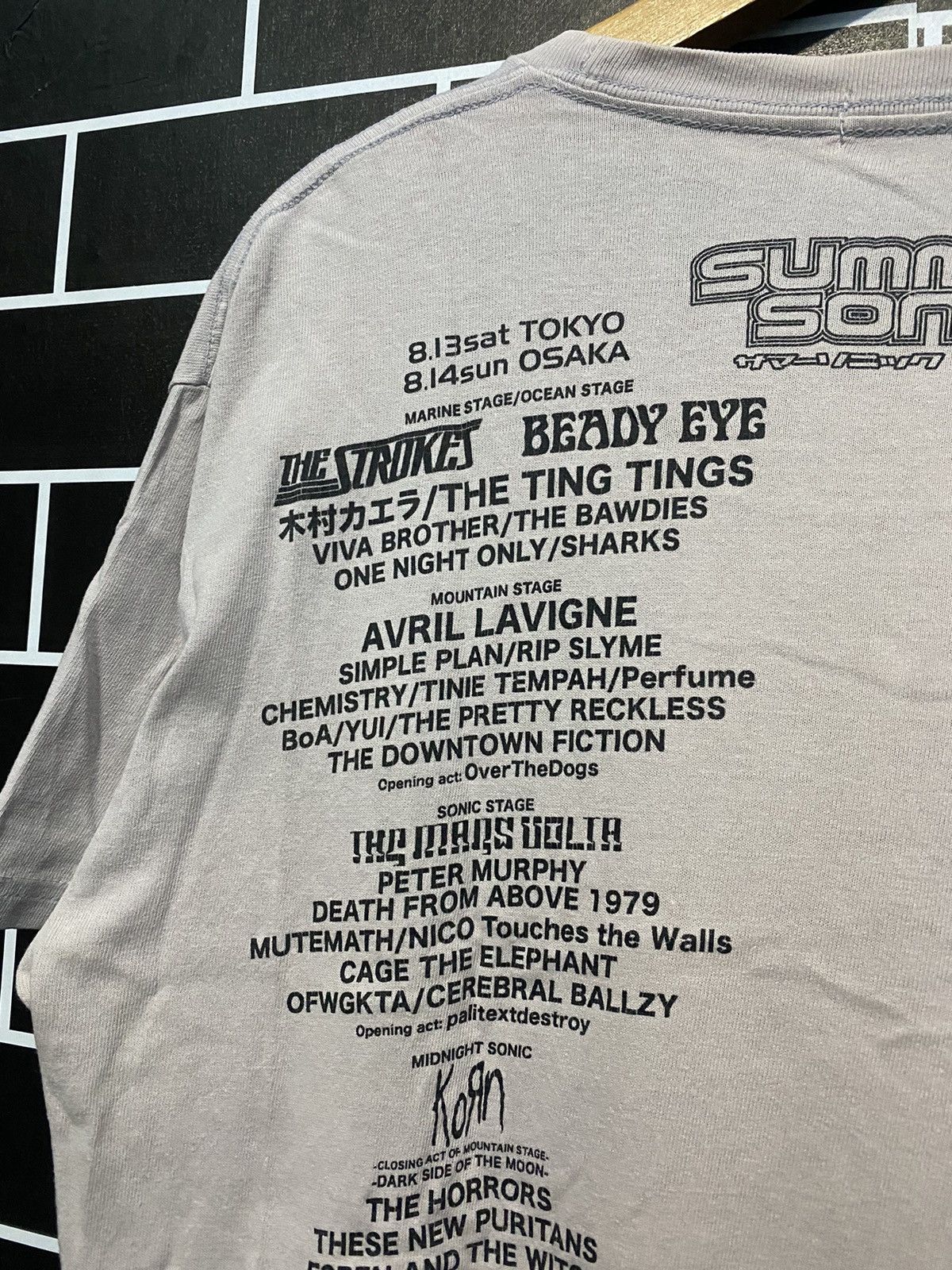 Band Tees Summer sonic 2011 Japan live tour concert rock band tshirt Size US L / EU 52-54 / 3 - 7 Thumbnail