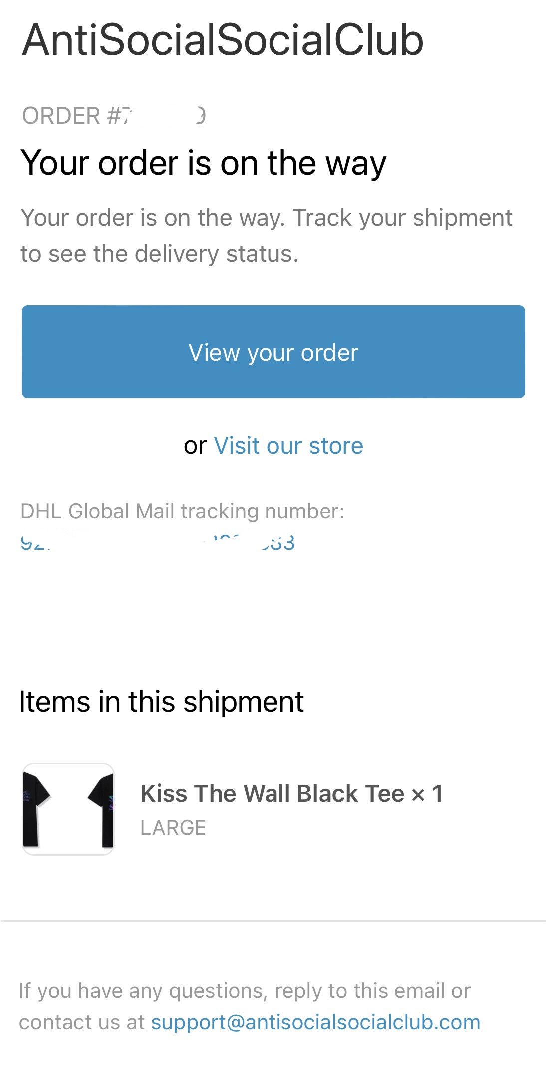 Anti Social Social Club Anti Social Social Club Kiss The Wall (Members Only) Tee Size US L / EU 52-54 / 3 - 7 Thumbnail