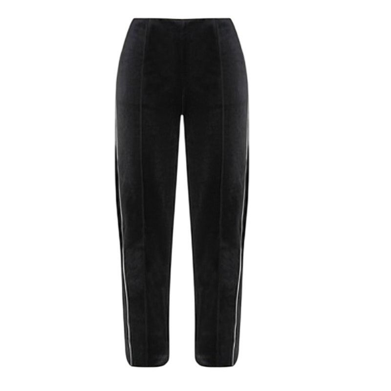Emporio Armani Emporio Armani Velour Casual Pants Black size 10 Size 32" / US 10 / IT 46 - 1 Thumbnail