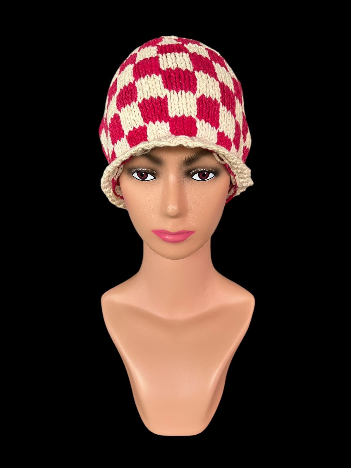 Japanese Brand × Kapital × Vintage Crochet Knitted Handmade Beanie Hats Rare Size ONE SIZE - 7 Thumbnail