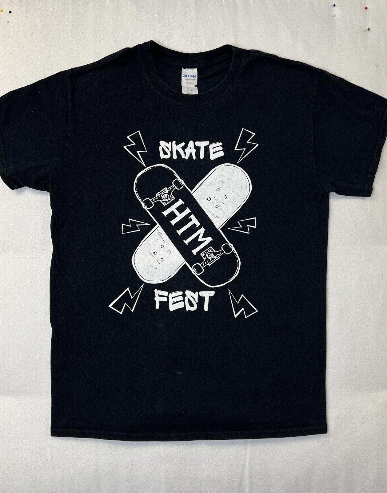 Designer 90s High Times Magazine Skate Fest T-shirt Size M Black Size US M / EU 48-50 / 2 - 1 Thumbnail