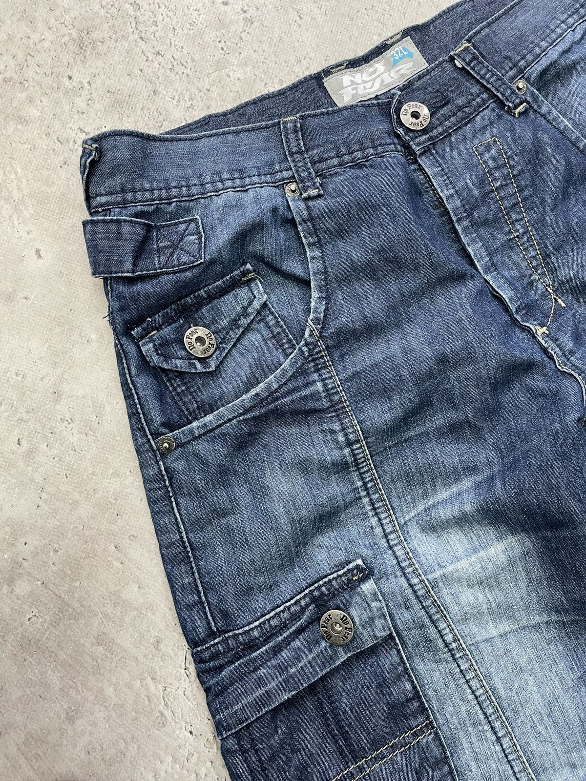 No Fear No Fear Blue Cargo Jeans Skater diesel style y2k 00s Size US 32 / EU 48 - 6 Thumbnail