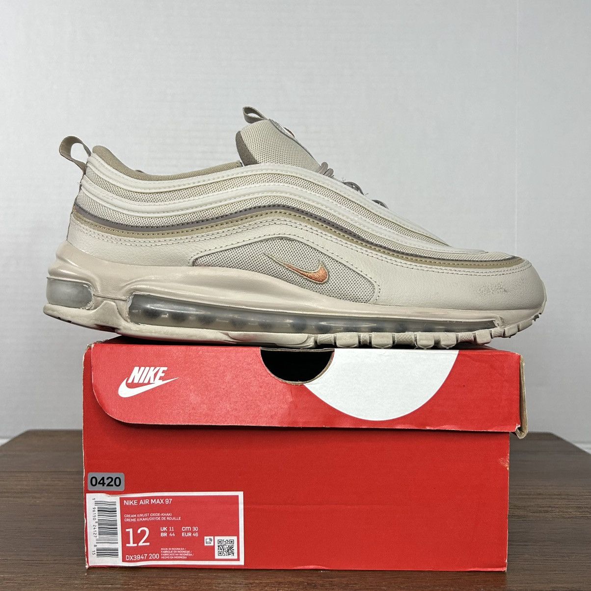 Nike Nike Air Max 97 Cream Khaki Size M12/W13.5 Size US 12 / EU 45 - 1 Thumbnail