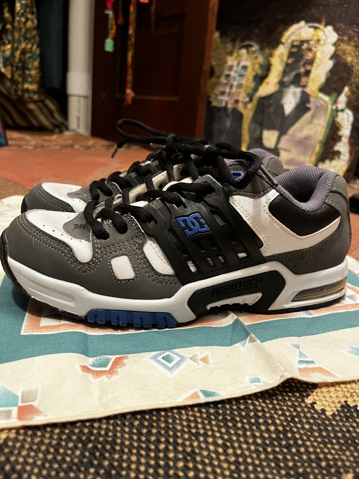 DC Rare Y2K 2002 DC Aerotech AT-2 Grey and Royal Blue Size US 8.5 / EU 41-42 - 1 Thumbnail