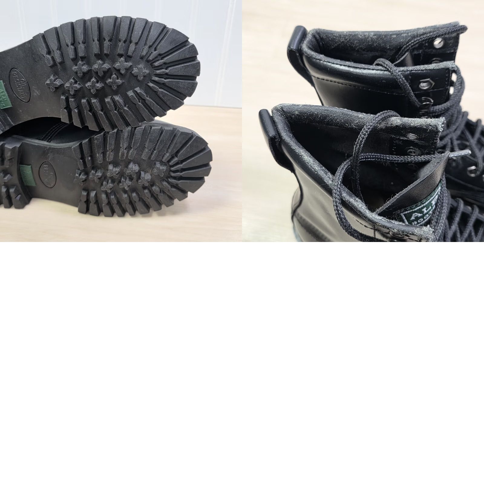Vintage VINTAGE ALP Black Leather Hiking Work Boots Size 7 1990s y2k grunge emo Mens Size US 7 / EU 40 - 10 Thumbnail