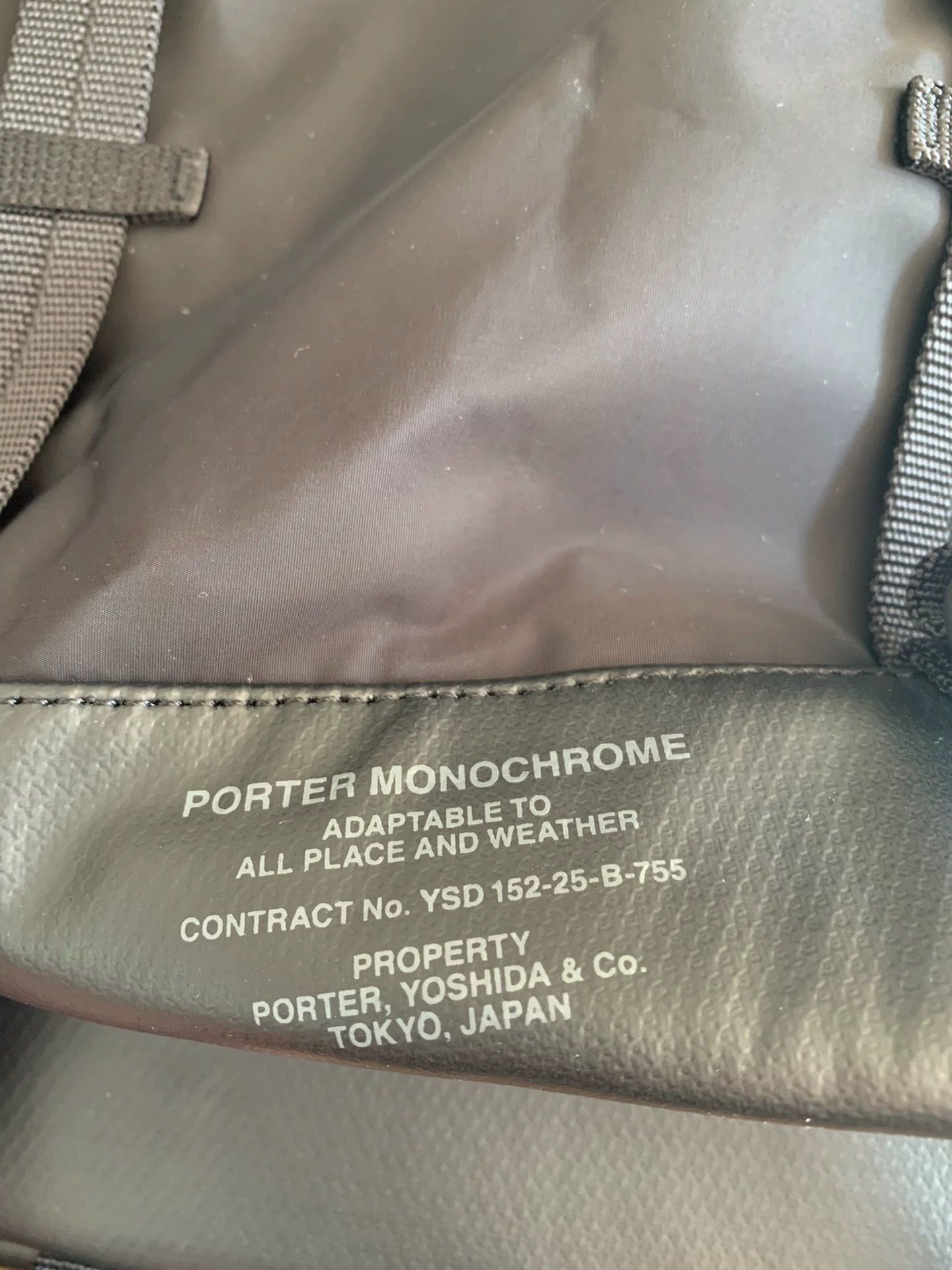 Porter PORTER MONOCHROME Waterproof Black Men's Backpack Size ONE SIZE - 3 Thumbnail