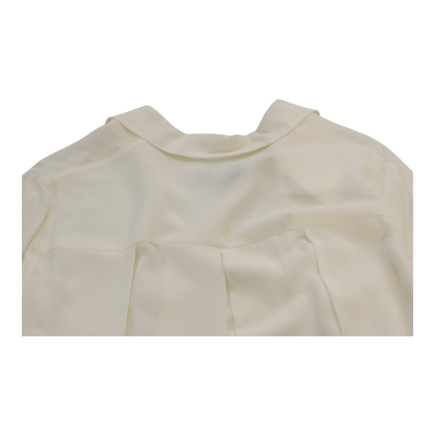 The Row The Row CARLTON White Sheer Viscose Oversized Blouse Size L / US 10 / IT 46 - 4 Thumbnail