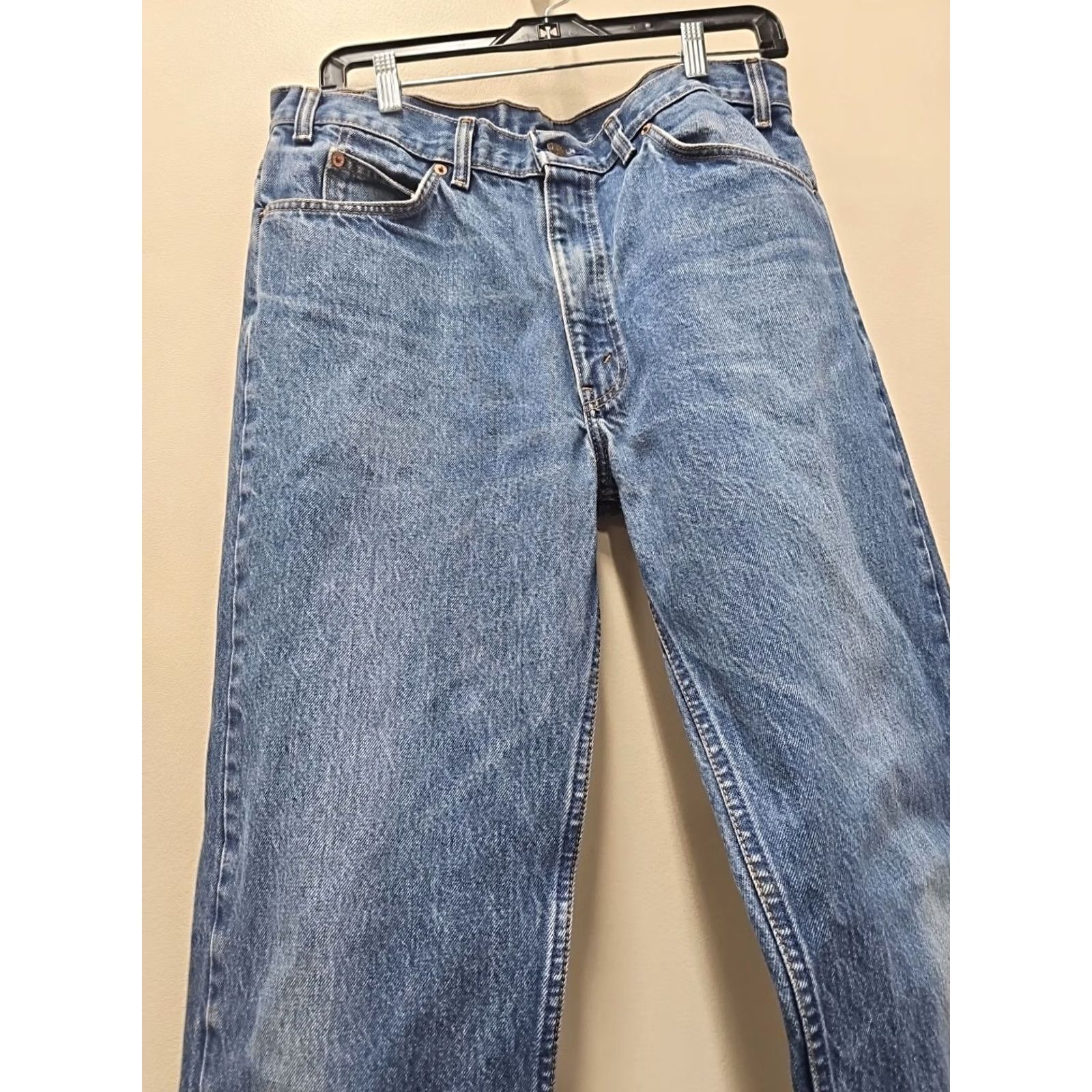 Levi's VINTAGE Levi's 505 Jeans Men 34x29 Blue Denim Regular Fit Straight 90s Mens Worldwide Size US 34 / EU 50 - 3 Thumbnail