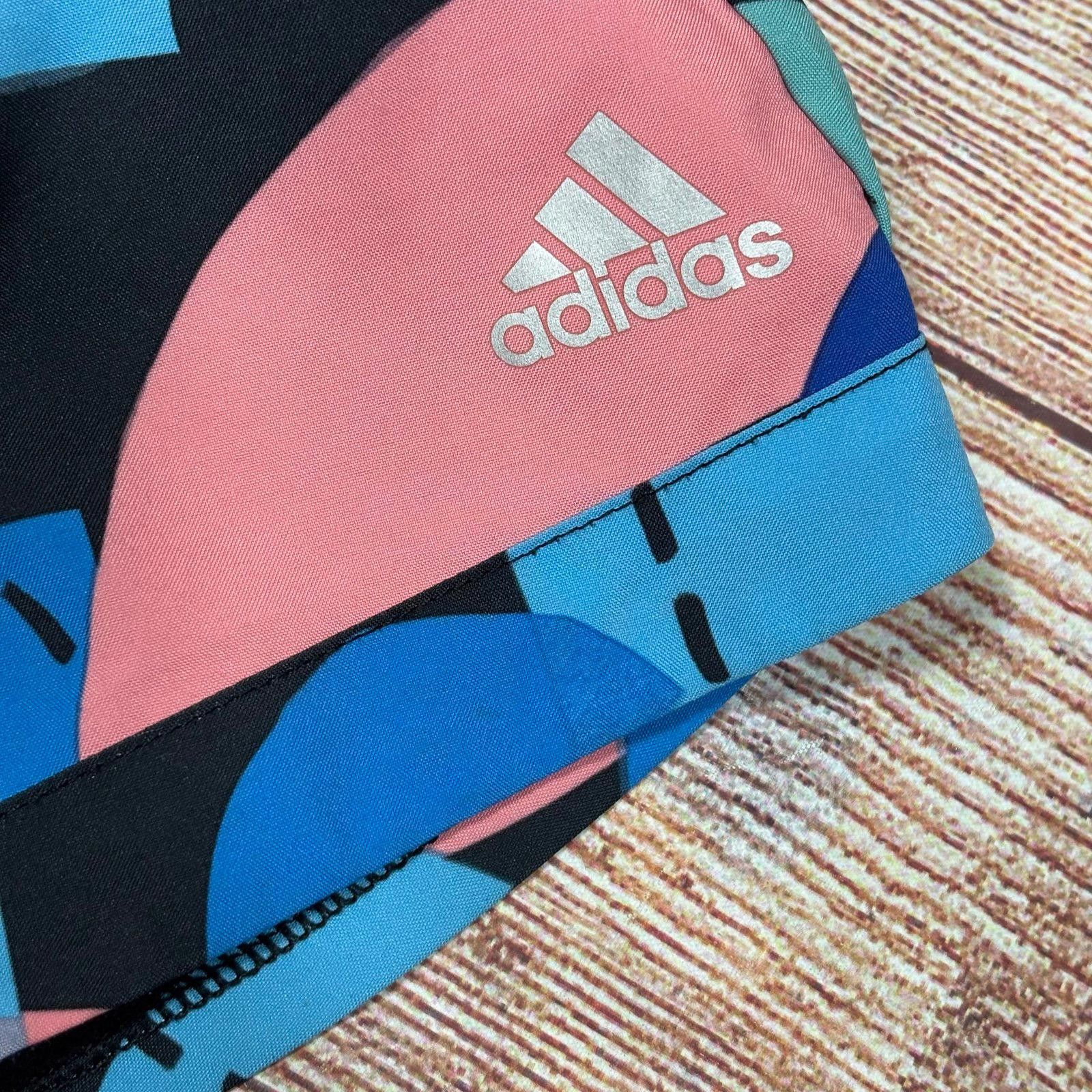 Adidas Adidas Girls Small (7/8) Abstract Pattern Pacer Shorts Size 24" / US 00 / IT 34 - 4 Thumbnail