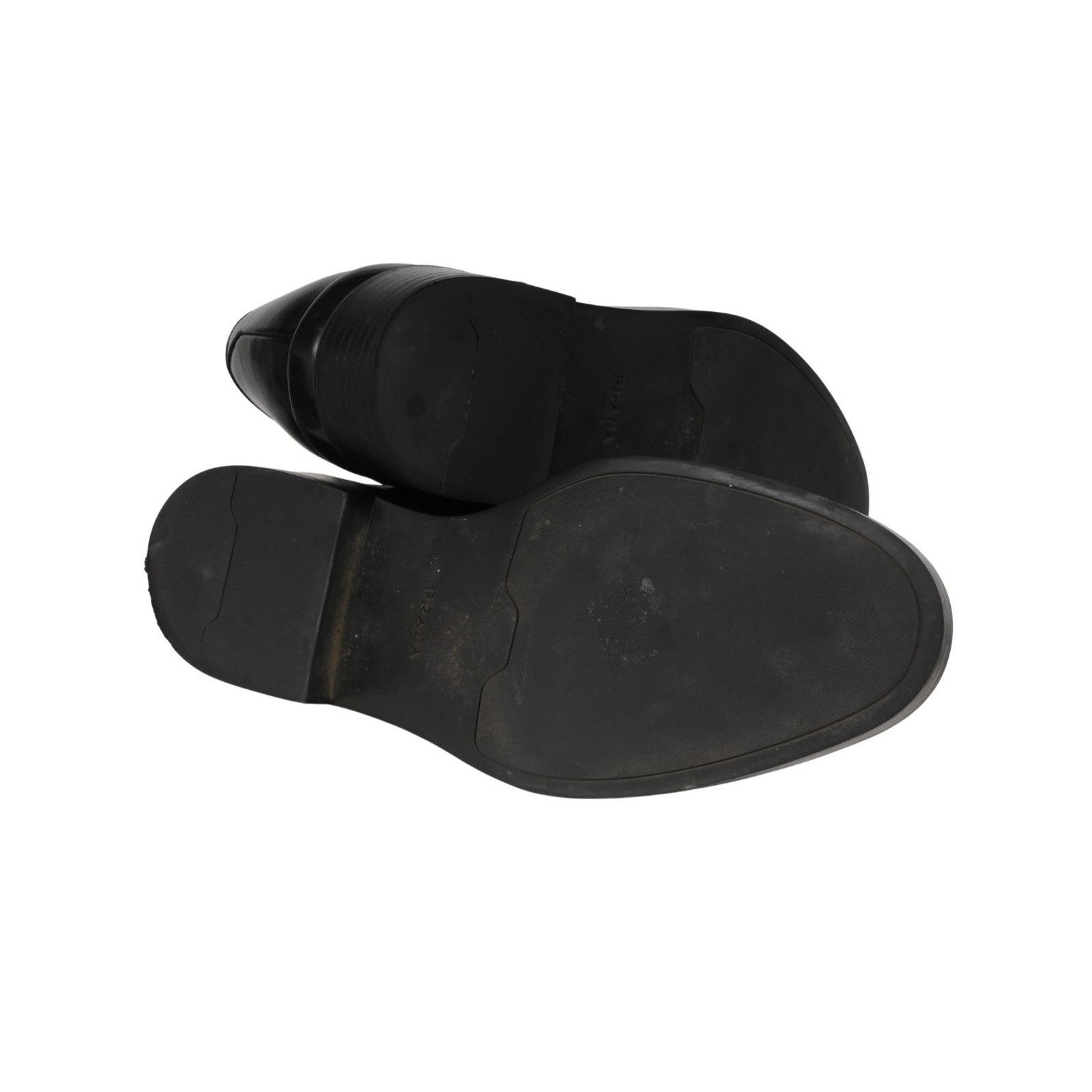 Prada Double Monk Straps Medallion Toe Black - 02621 Size US 9.5 / EU 42-43 - 10 Thumbnail