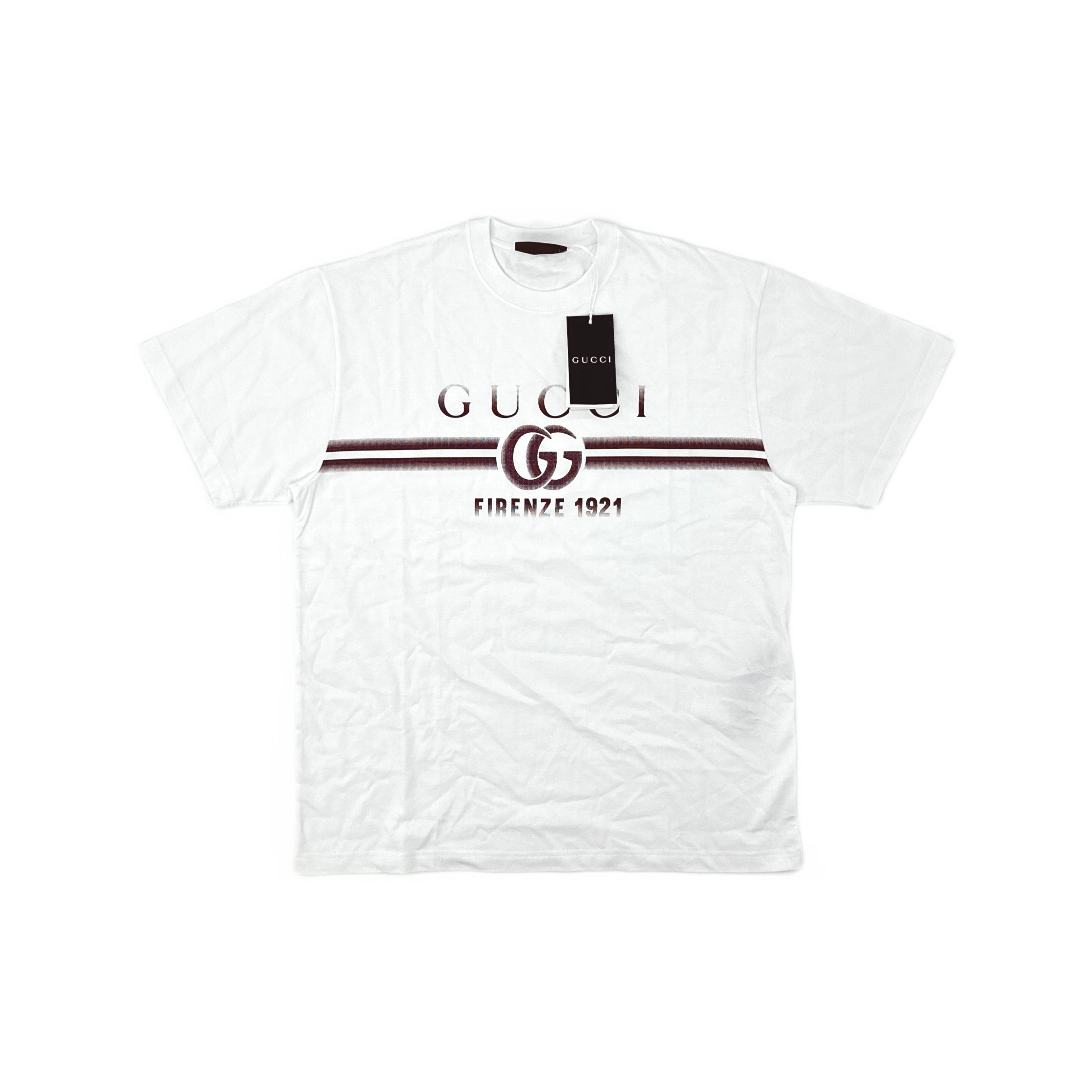 Gucci Gucci Firenze 1921 Logo T-Shirt Size L Size US L / EU 52-54 / 3 - 1 Thumbnail