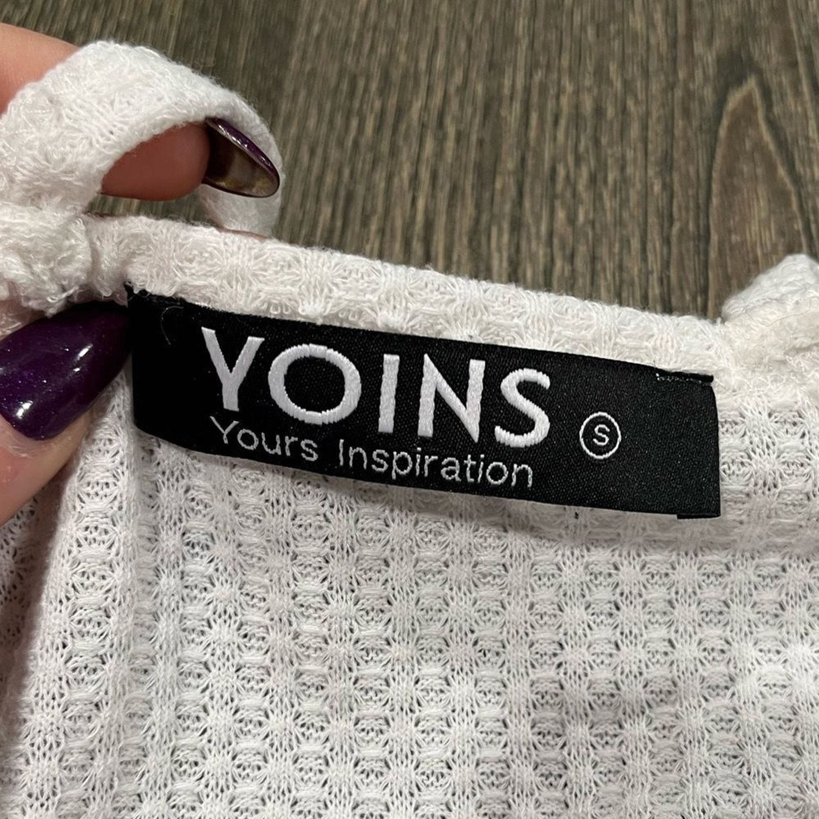 Vintage Yoins Your Inspiration Thermal Top Cold Shoulder Hem Size S Size S / US 4 / IT 40 - 2 Thumbnail