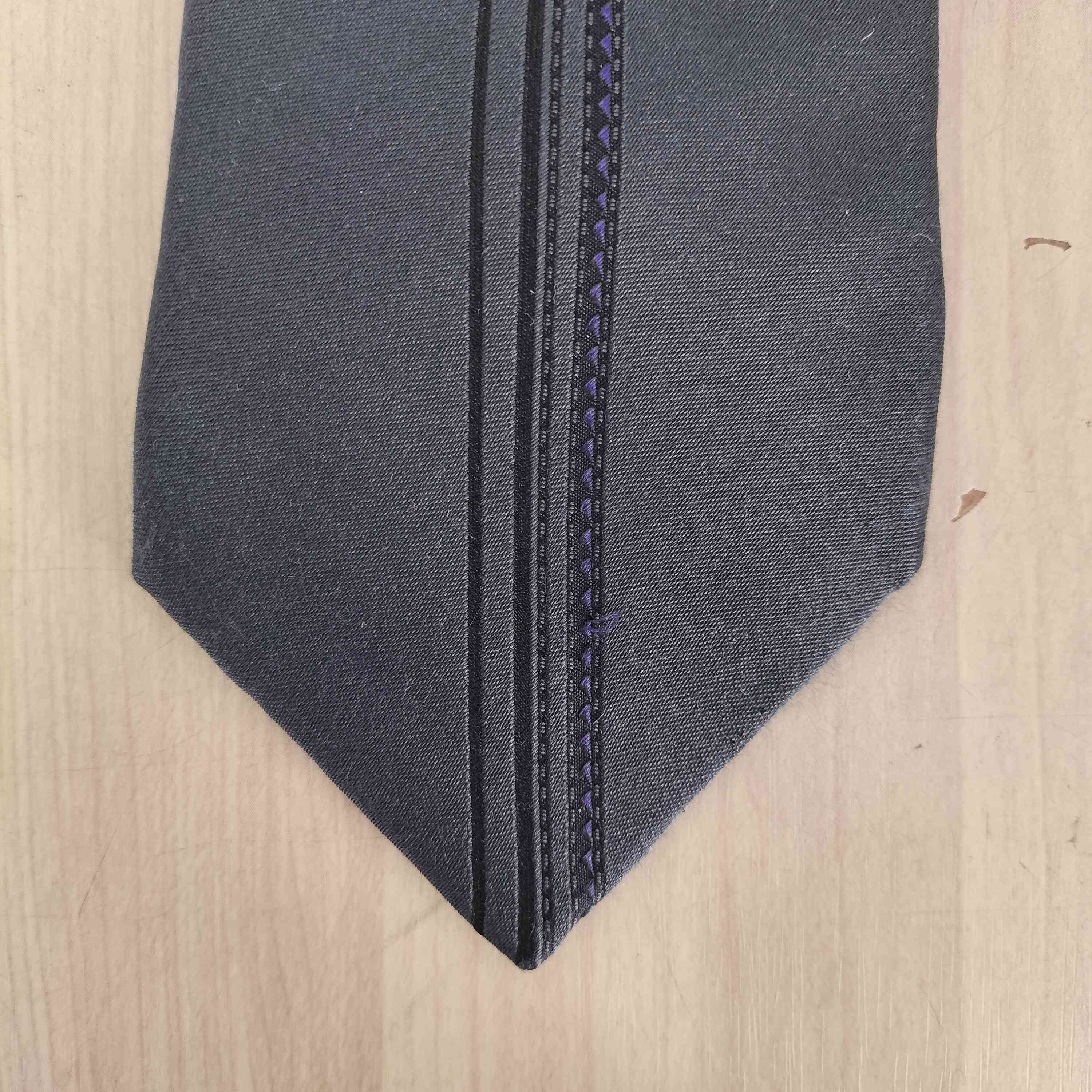 Yohji Yamamoto Yohji Yamamoto Pour Homme Centerline Silk Tie Size ONE SIZE - 2 Thumbnail