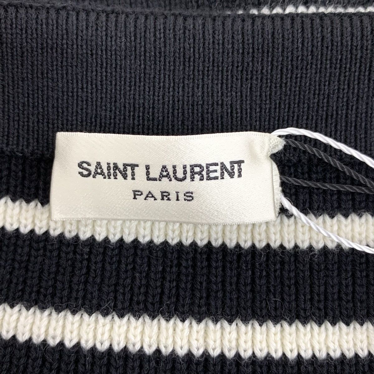 Yves Saint Laurent Yves Saint Laurent Striped Long Sleeve Knit Sweater K26WX Size S / US 4 / IT 40 - 5 Thumbnail
