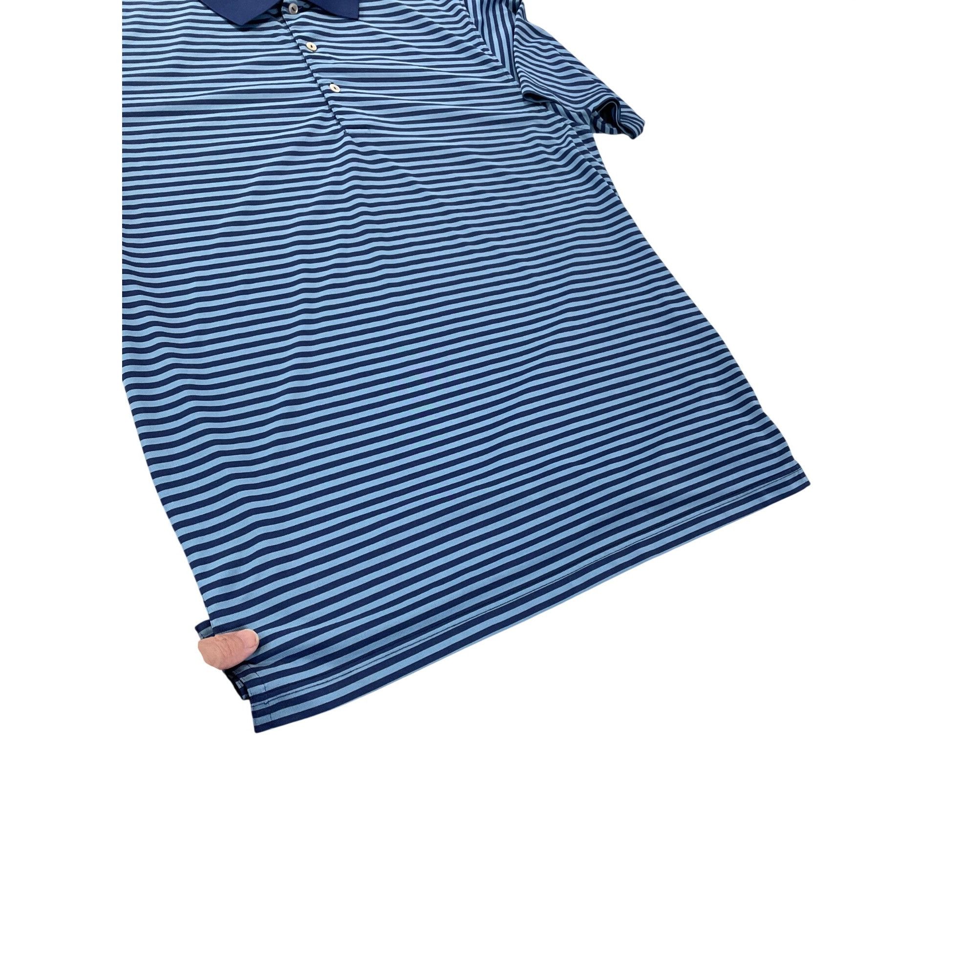 Peter Millar Peter Millar Summer Comfort mens blue striped polo shirt sz Size US XL / EU 56 / 4 - 6 Thumbnail