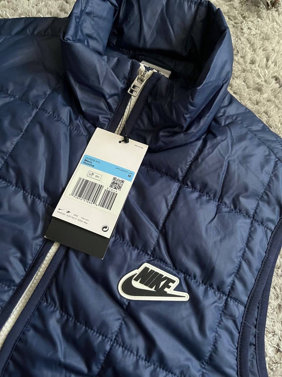Nike × Vintage New Nike Logo Swoosh Oversize Vest Drill Size US M / EU 48-50 / 2 - 11 Thumbnail