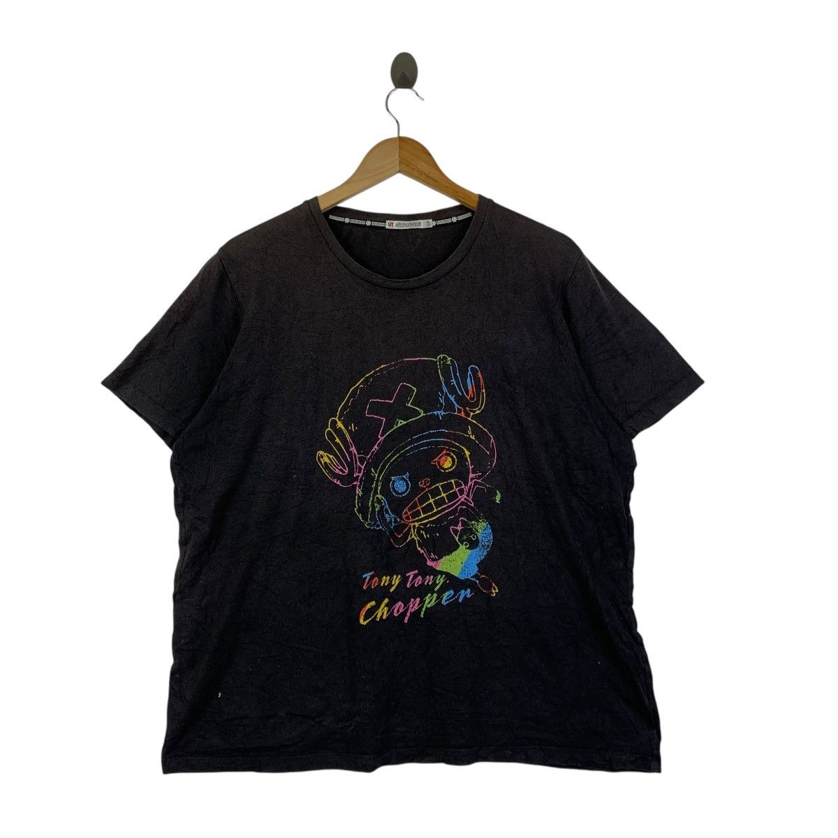 Uniqlo UNIQLO UT ONE PIECE Chopper Neon Graphic Tee XL Black Size US XL / EU 56 / 4 - 1 Thumbnail