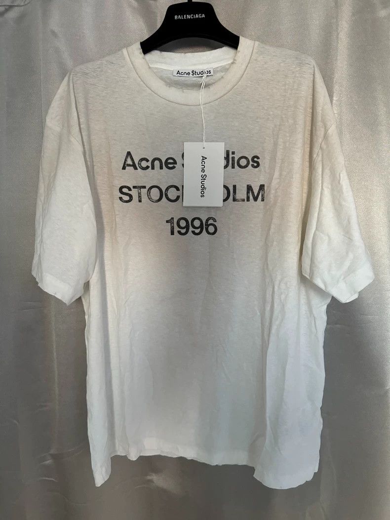 Acne Studios acne studios Worn out white short sleeves 2501-Nextarrow Size US S / EU 44-46 / 1 - 1 Thumbnail