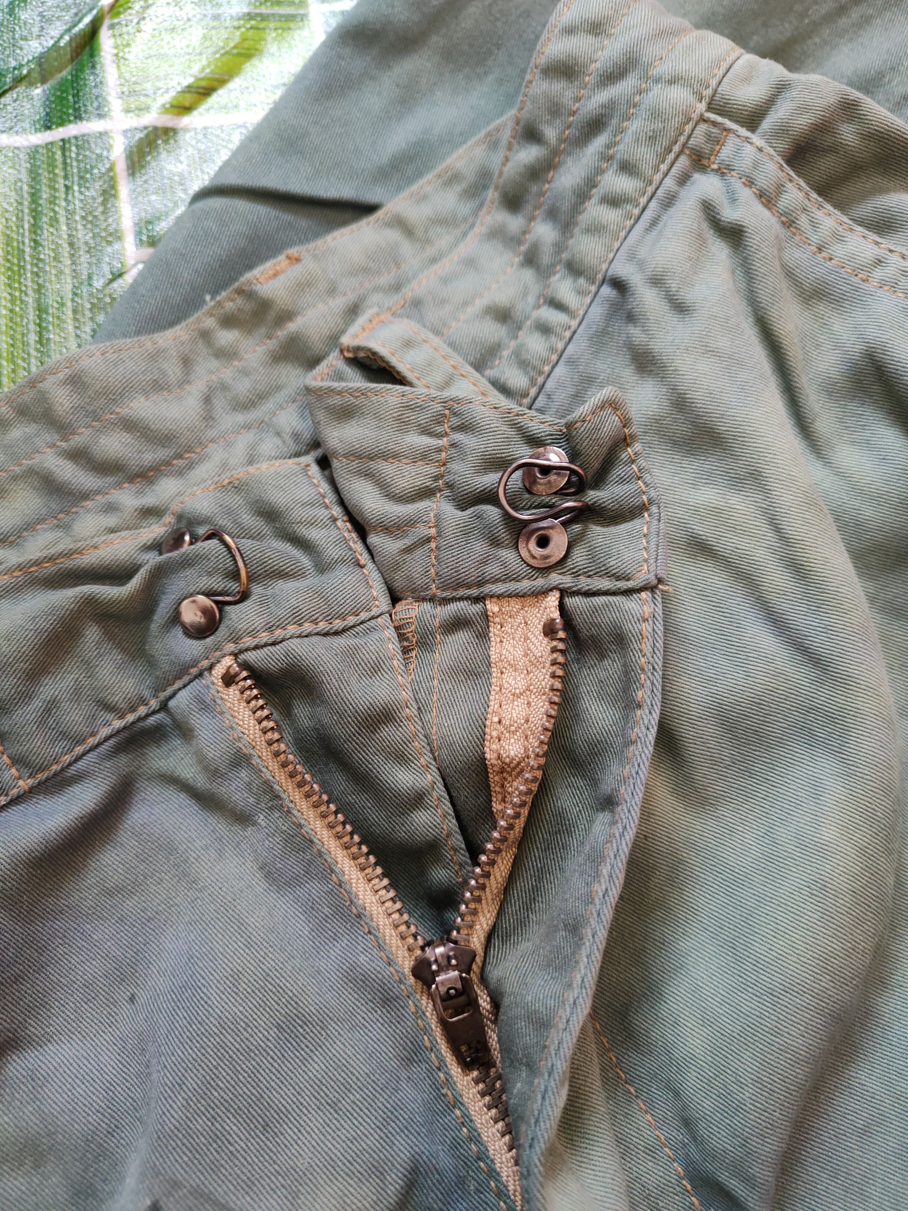 Japanese Brand Stooge&co Green Faded Multipocket Cargo Pants #S2014 Size US 30 / EU 46 - 15 Thumbnail