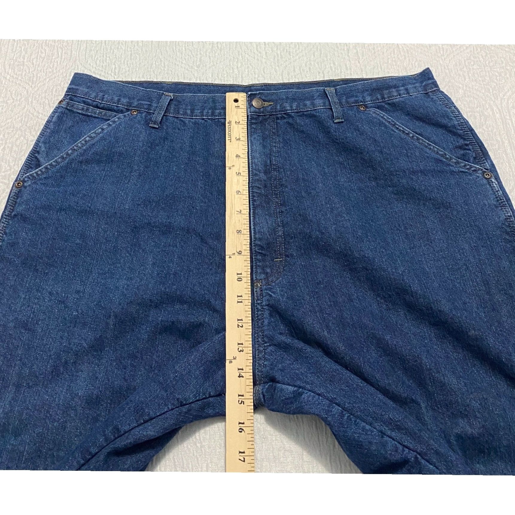 Wrangler Wrangler Carpenter Jeans Mens 42x30 Denim Fleece Lined Workwear Relaxed Size US 42 / EU 58 - 7 Thumbnail