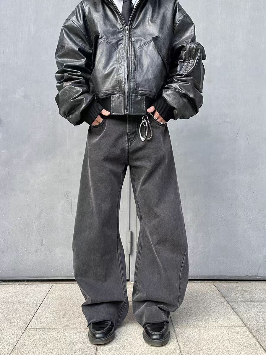 Vintage silhouette machete baggy jeans