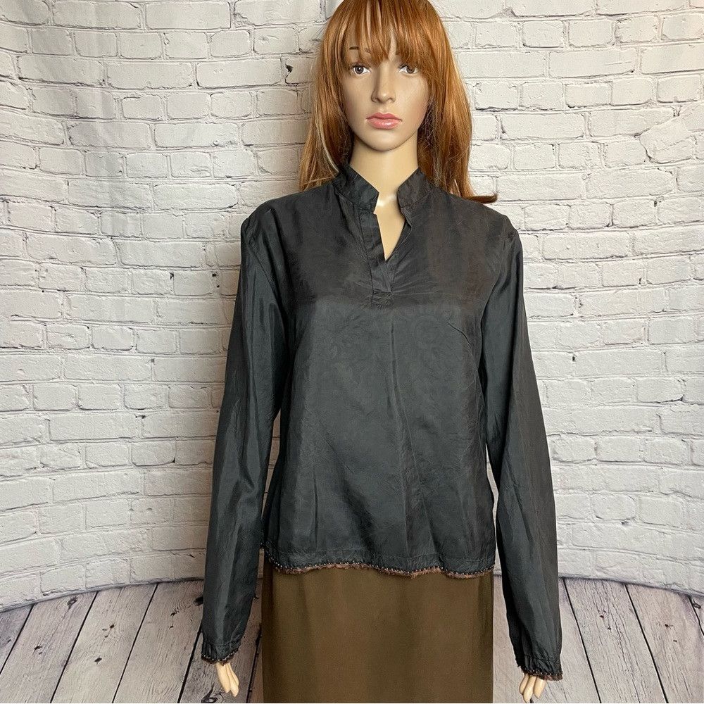 Other Abraham & Thakore Silk Brown Long Sleeve Top Size M Size M / US 6-8 / IT 42-44 - 1 Thumbnail