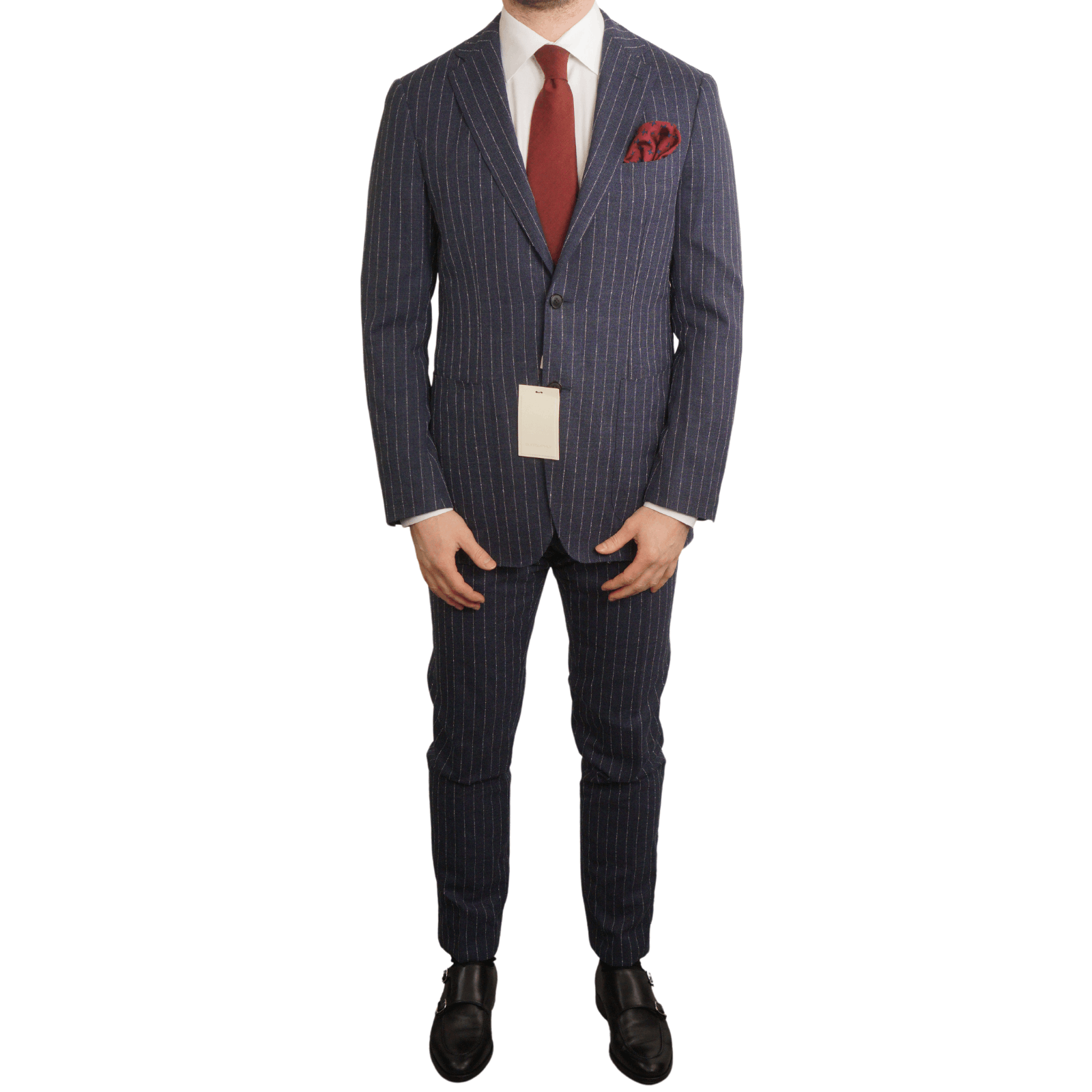 image of Men Suitsupply Suit Havana Patch Traveller Blue Eu50 Uk/us40 (Size 40R)