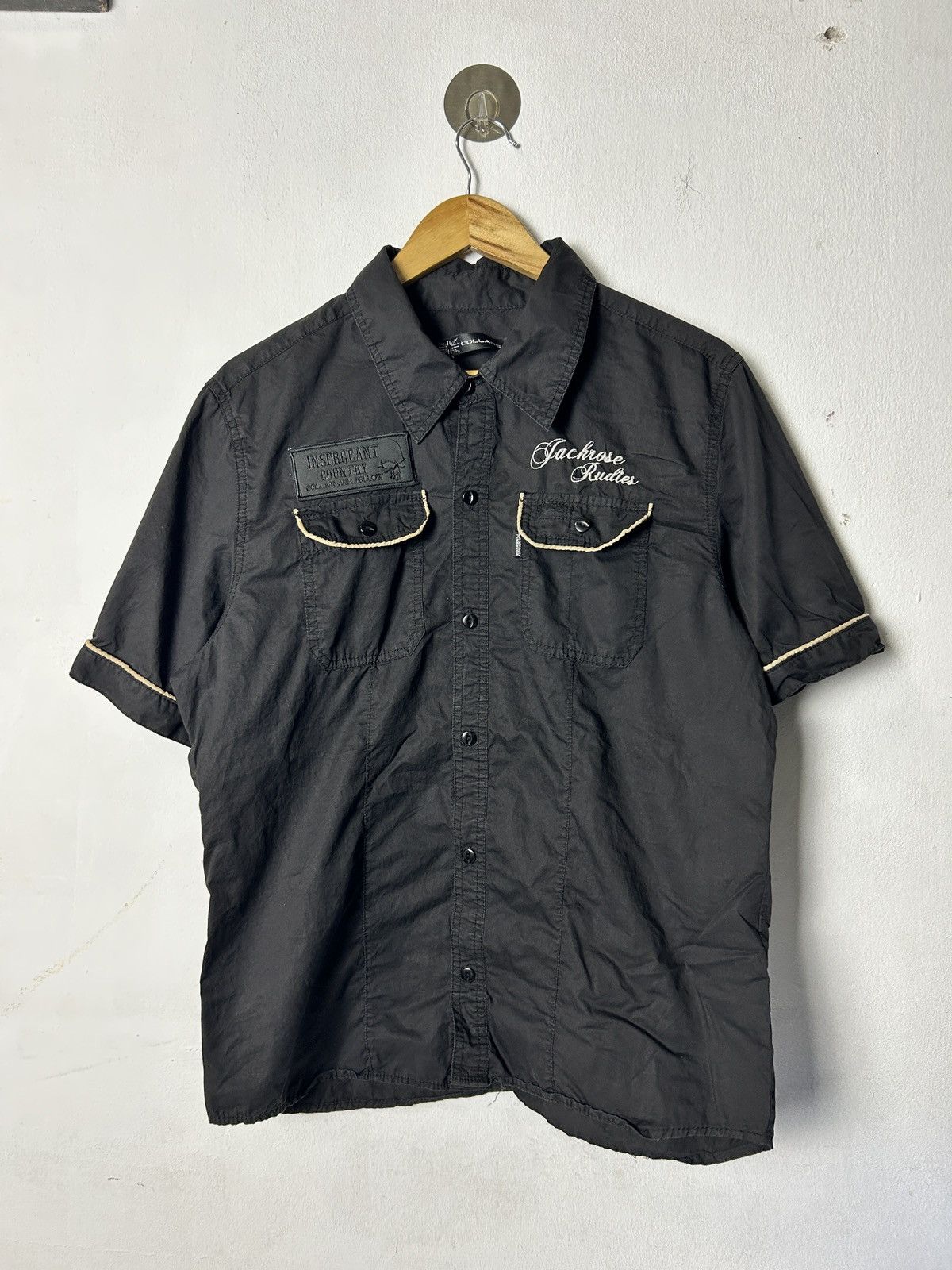 JACKROSE Jackrose punk open collar embroidery skull ifsixwasnine Size US M / EU 48-50 / 2 - 2 Thumbnail