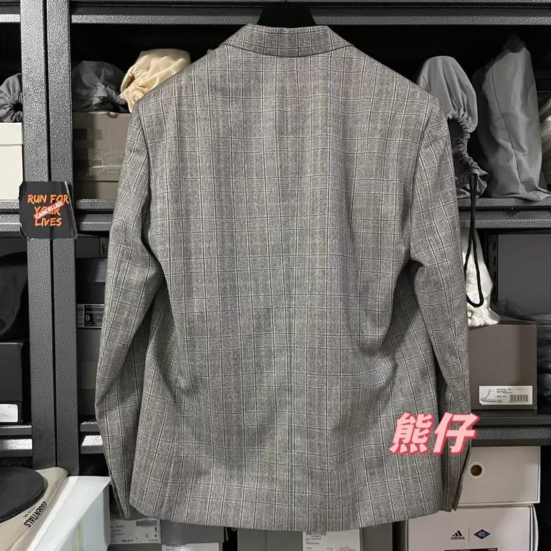 Balenciaga Balenciaga size 36 FW21 plaid single-breasted suit jacket Size XS / US 0-2 / IT 36-38 - 2 Thumbnail