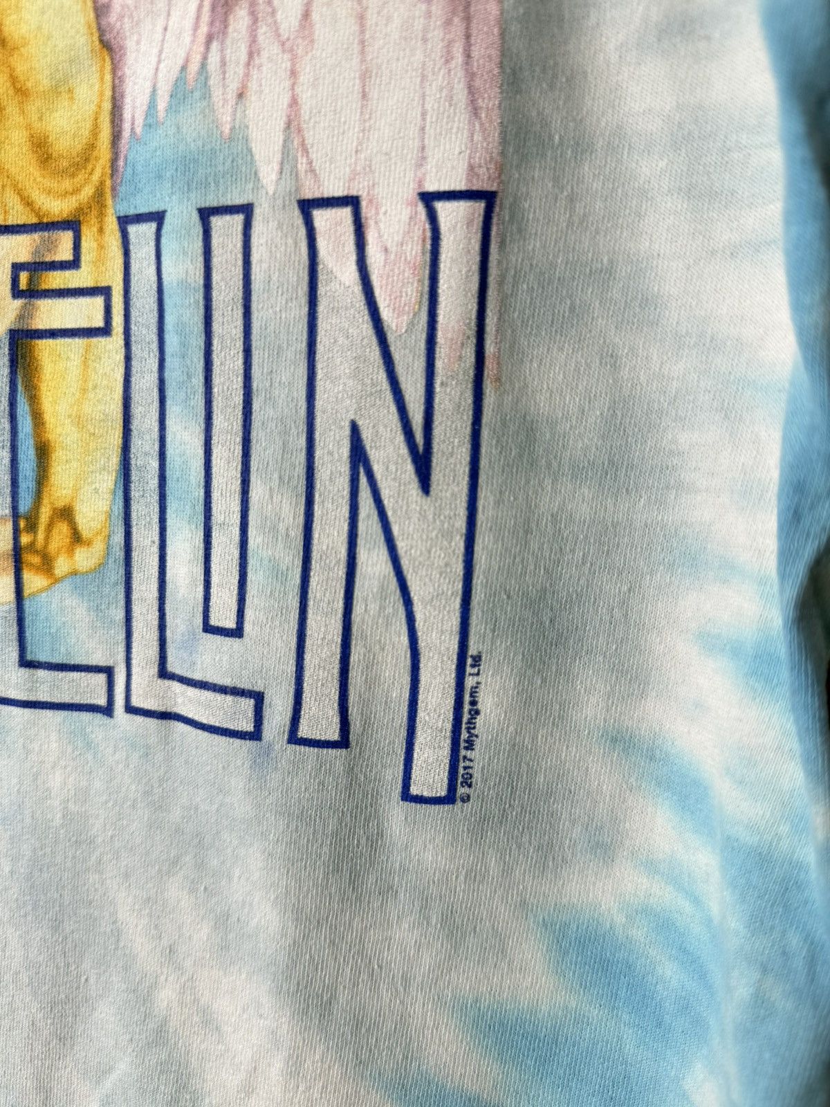 Led Zeppelin Vintage Led Zeppelin Band T Shirt Tie Dye Liquid Blue Size US S / EU 44-46 / 1 - 3 Thumbnail