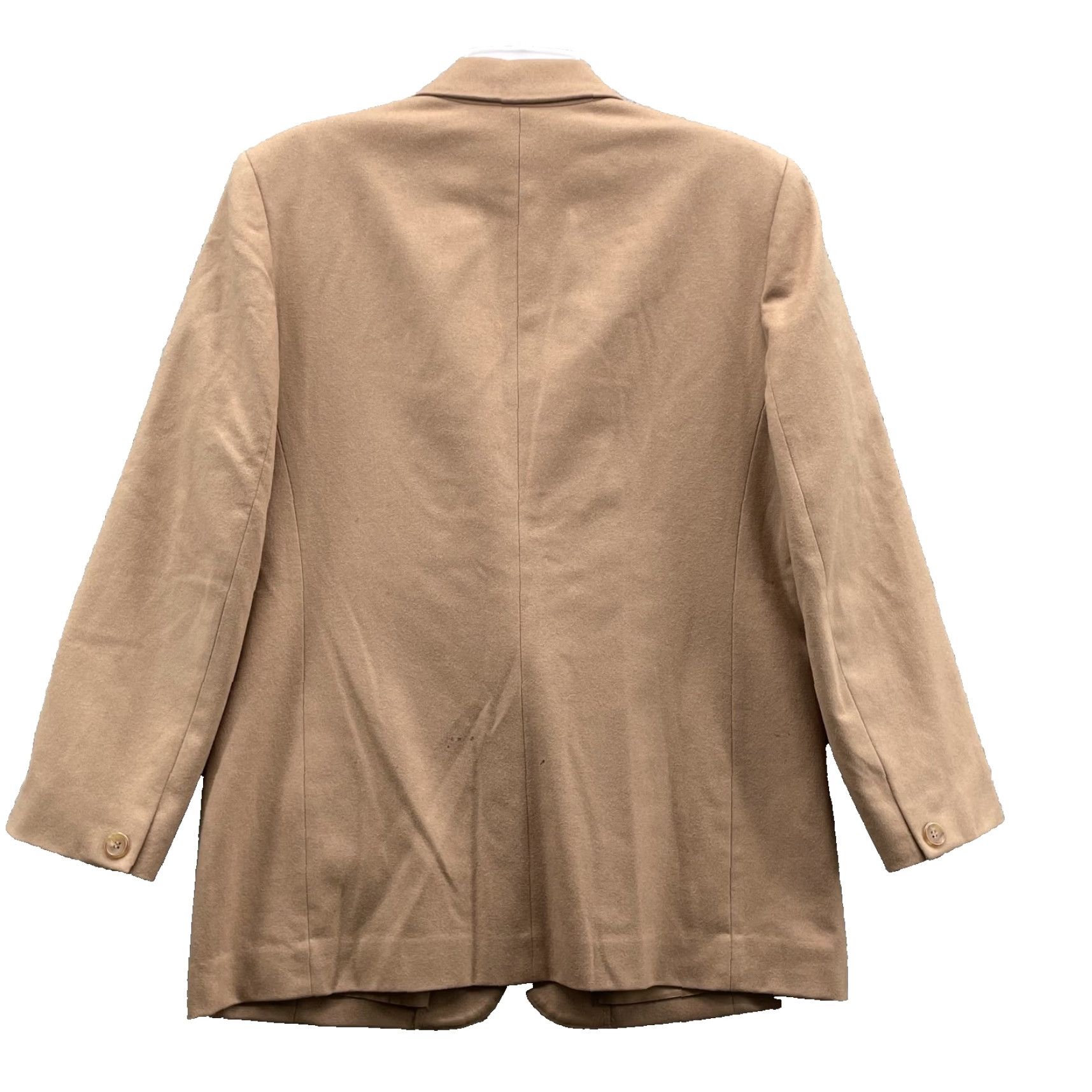 Pendleton VTG Pendleton Blazer Women's 12 Beige 100% Virgin Wool Classic Business Tweed Jacket Long Sleeve Mid-Length Solid Pattern Wool Lining Button Vintage Size XL / US 12-14 / IT 48-50 - 2 Thumbnail