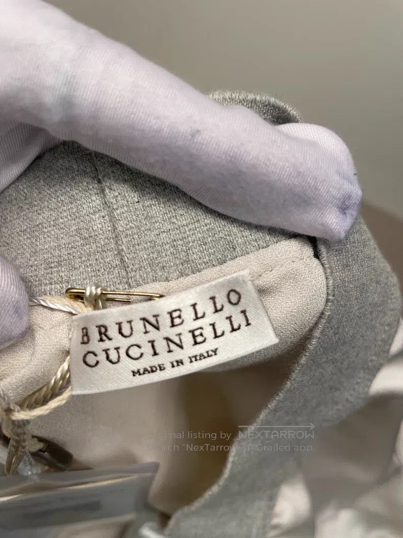 Brunello Cucinelli Brunello Cucinelli size M Light Grey Acetate Skirt Size 22" - 3 Thumbnail