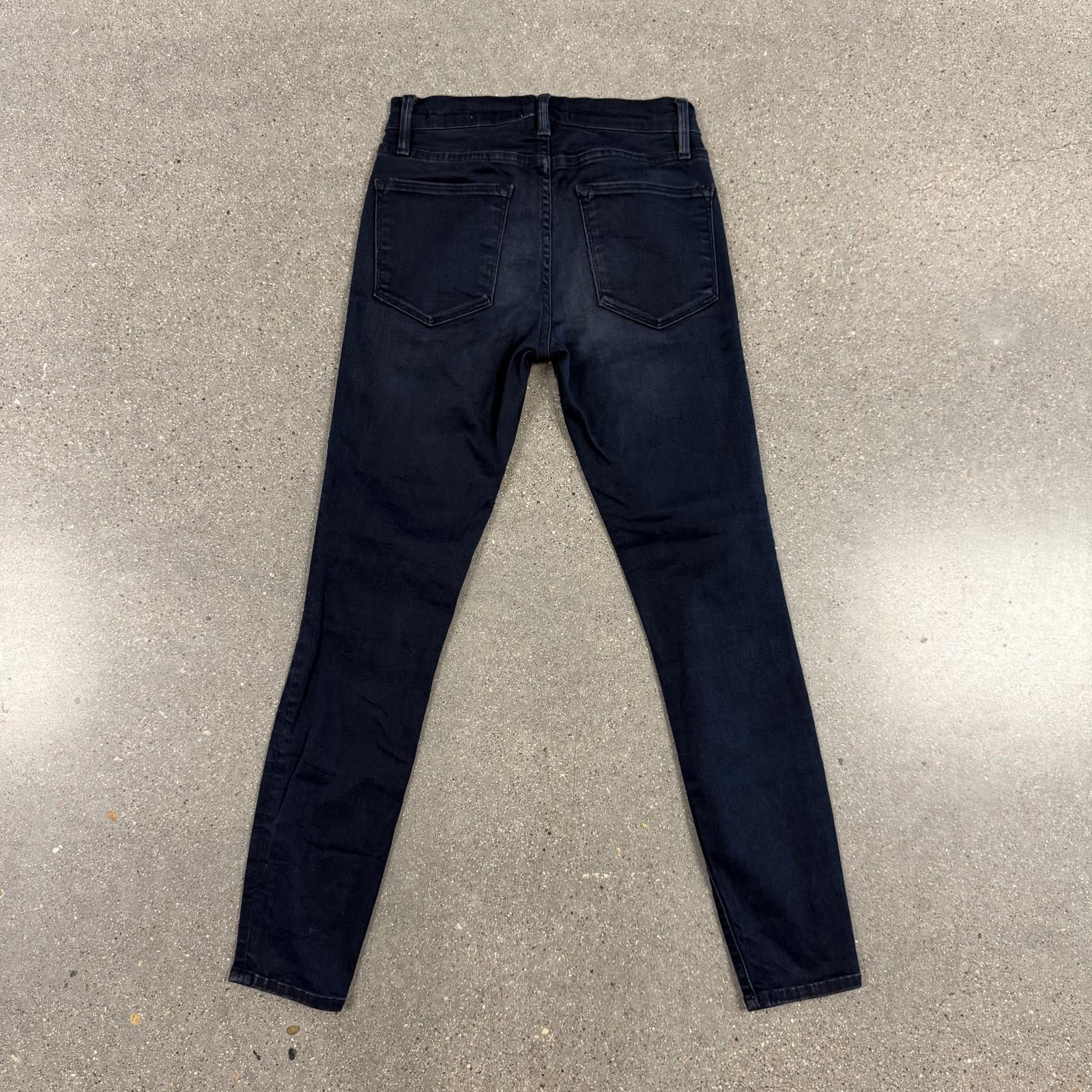 Frame FRAME Denim Le High Skinny Jean - Dark Indigo Wash - 25 Size 25" / US 0 / IT 36 - 4 Thumbnail